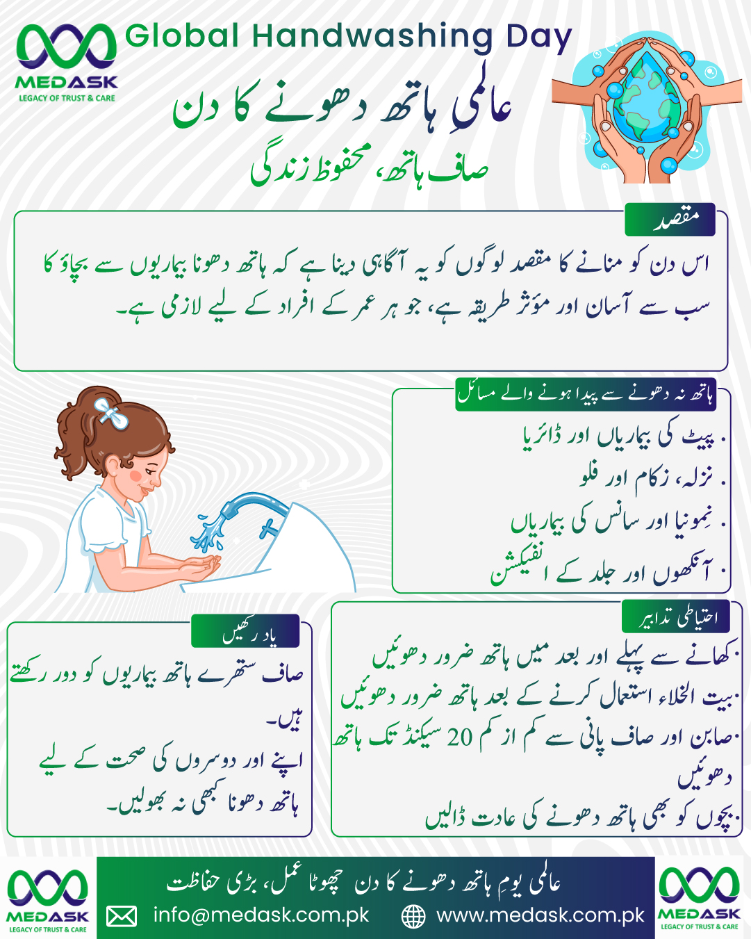 Global Handwashing Day  Clean Hands, Healthy Life